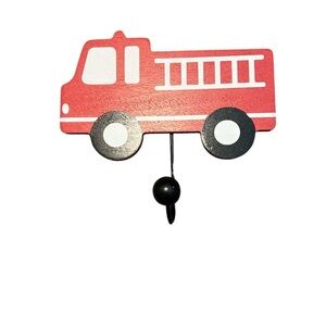 5/$25 Hobby Lobby Red Fire Engine Wall Hook